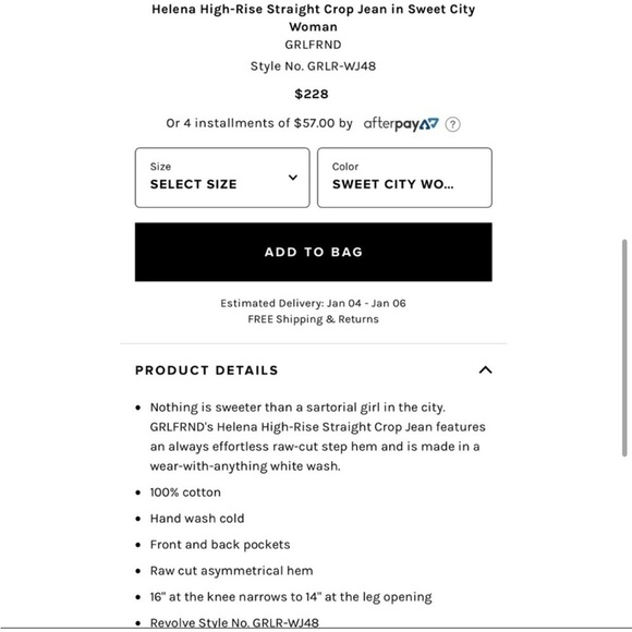 GRLFRND Helena White Jeans In Sweet City Woman - Picture 5 of 9